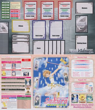 Weiss Schwarz Guide Paper Playmat Cardcaptor Sakura Set Guide Weiss Schwarz Supplies Weiss Schwarz Guide Paper Playmat Cardcaptor Sakura Set Guide Weiss Schwarz Supplies