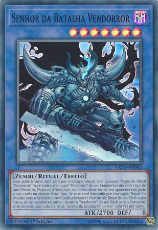 Senhor da Batalha Vendorror EXFO PT082 Super Rare 1st Edition Portuguese Yugioh Cards Senhor da Batalha Vendorror EXFO PT082 Super Rare 1st Edition Portuguese Yugioh Cards