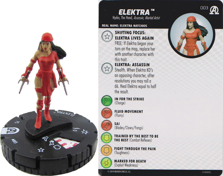 Heroclix Black Panther Illuminati # 003 Elektra 
