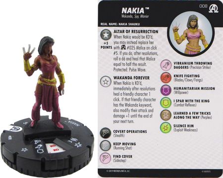 Nakia 008 Avengers Black Panther and the Illuminati Marvel Heroclix Nakia 008 Avengers Black Panther and the Illuminati Marvel Heroclix