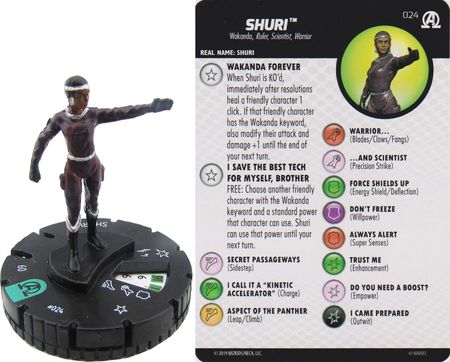 Shuri 024 Avengers Black Panther and the Illuminati Marvel Heroclix Avengers Black Panther and the Illuminati Singles Shuri 024 Avengers Black Panther and the Illuminati Marvel Heroclix Avengers Black Panther and the Illuminati Singles
