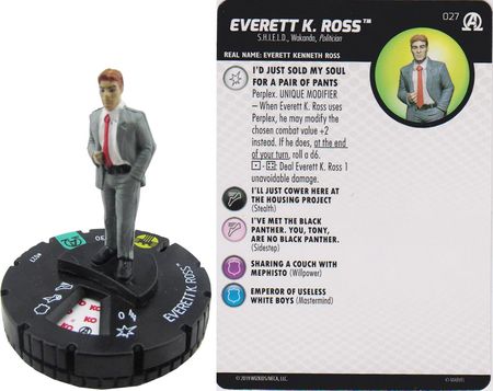 Everett K Ross 027 Avengers Black Panther and the Illuminati Marvel Heroclix Avengers Black Panther and the Illuminati Singles Everett K Ross 027 Avengers Black Panther and the Illuminati Marvel Heroclix Avengers Black Panther and the Illuminati Singles