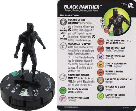 Black Panther & Illuminati ~ ELEKTRA #020 HeroClix Avengers uncommon miniature