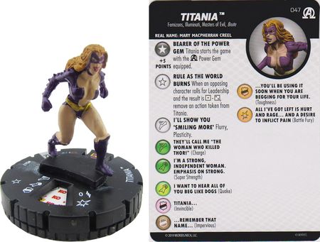 Titania 047 Avengers Black Panther and the Illuminati Marvel Heroclix Avengers Black Panther and the Illuminati Singles Titania 047 Avengers Black Panther and the Illuminati Marvel Heroclix Avengers Black Panther and the Illuminati Singles