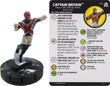 Marvel Avengers Heroclix 003 Captain Britain Common 