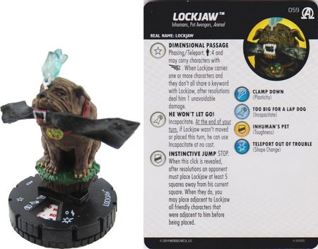 Lockjaw 059 Avengers Black Panther and the Illuminati Marvel Heroclix Lockjaw 059 Avengers Black Panther and the Illuminati Marvel Heroclix