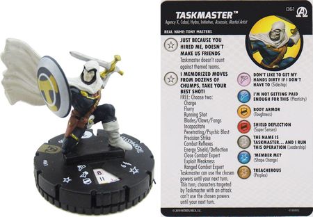 Taskmaster 061 Avengers Black Panther and the Illuminati Marvel Heroclix Avengers Black Panther and the Illuminati Singles Taskmaster 061 Avengers Black Panther and the Illuminati Marvel Heroclix Avengers Black Panther and the Illuminati Singles