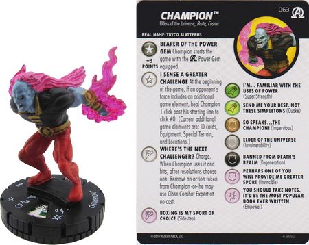 Champion #063 Avengers Black Panther and the Illuminati Marvel Heroclix NM 