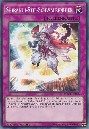 Shiranui Stil Schwalbenhieb BOSH DE075 Common 1st Edition German Yugioh Cards Shiranui Stil Schwalbenhieb BOSH DE075 Common 1st Edition German Yugioh Cards
