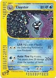 Details about   Cloyster Rare Reverse Holo 42/165 Pokemon Expedition Vintage NM 