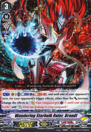 Wandering Starhulk Ruler Brandt V EB06 009 Triple Rare RRR Wandering Starhulk Ruler Brandt V EB06 009 Triple Rare RRR