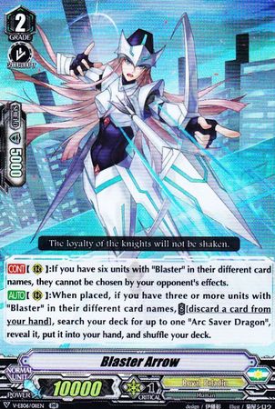 Blaster Arrow V EB06 011 Double Rare RR Blaster Arrow V EB06 011 Double Rare RR
