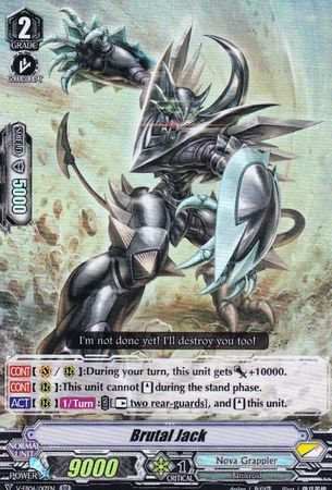Brutal Jack V EB06 017 Double Rare RR V Extra Booster 6 Light of Salvation VGE V EB06 Brutal Jack V EB06 017 Double Rare RR V Extra Booster 6 Light of Salvation VGE V EB06