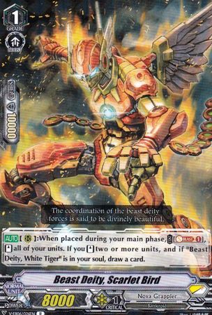 Beast Deity Scarlet Bird V EB06 026 Rare R V Extra Booster 6 Light of Salvation VGE V EB06 Beast Deity Scarlet Bird V EB06 026 Rare R V Extra Booster 6 Light of Salvation VGE V EB06