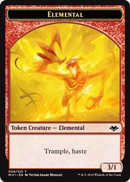 Elemental Token 009 021 w Random Token Back Elemental Token 009 021 w Random Token Back