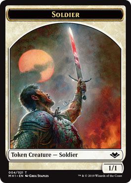 Soldier Token 004 021 w Random Token Back Soldier Token 004 021 w Random Token Back