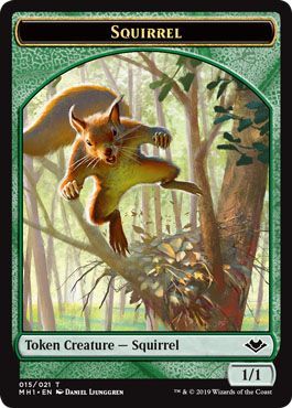 Squirrel Token 015 021 w Random Token Back Squirrel Token 015 021 w Random Token Back