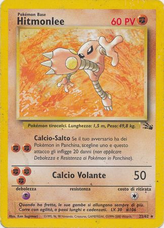 Hitmonlee 22 62 Rare Unlimited Fossil Italian Other Non English Pokemon Singles Hitmonlee 22 62 Rare Unlimited Fossil Italian Other Non English Pokemon Singles
