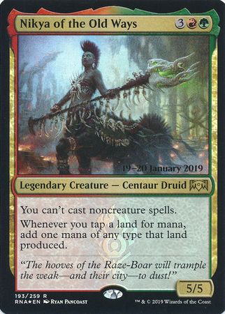 Nikya of the Old Ways 193 259 RNA Prerelease Foil Promo Prerelease and Standard Release Cards Nikya of the Old Ways 193 259 RNA Prerelease Foil Promo Prerelease and Standard Release Cards