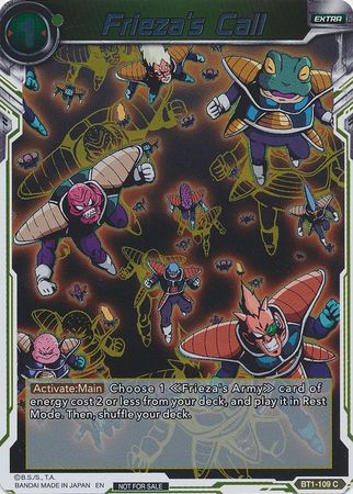 Frieza s Call BT1 109 Event Pack Promo Dragon Ball Super Event Pack Promos Frieza s Call BT1 109 Event Pack Promo Dragon Ball Super Event Pack Promos
