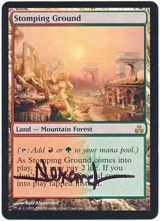 Stomping Ground Artist Signed Moderately Played 20835 Guildpact Guildpact Singles Stomping Ground Artist Signed Moderately Played 20835 Guildpact Guildpact Singles