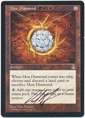 Mox Diamond Artist Signed Altered Poor 20836 Stronghold Stronghold Singles Mox Diamond Artist Signed Altered Poor 20836 Stronghold Stronghold Singles