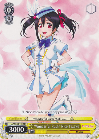 Wonderful Rush Nico Yazawa LL W24 E101 Trial Deck TD Wonderful Rush Nico Yazawa LL W24 E101 Trial Deck TD