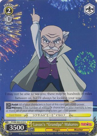 Laxus s Grandpa Makarov FT EN S02 015 Uncommon U Laxus s Grandpa Makarov FT EN S02 015 Uncommon U