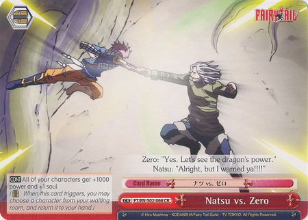 Natsu vs Zero FT EN S02 066 Climax Rare CR Natsu vs Zero FT EN S02 066 Climax Rare CR