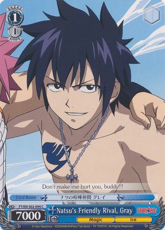 Natsu s Friendly Rival Gray FT EN S02 094 Common C Weiss Schwarz Fairy Tail Ver E Booster Set Natsu s Friendly Rival Gray FT EN S02 094 Common C Weiss Schwarz Fairy Tail Ver E Booster Set