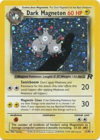 1 Dark Magneton 11/82 Team Rocket Holo Rare Pokemon Card NM