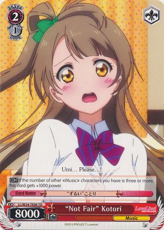 Not Fair Kotori LL W24 TE06 Trial Deck TD Weiss Schwarz Love Live Trial Deck Not Fair Kotori LL W24 TE06 Trial Deck TD Weiss Schwarz Love Live Trial Deck