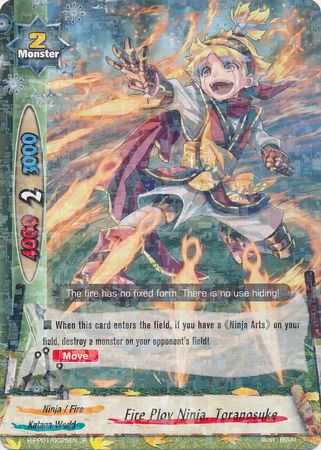 Fire Ploy Ninja Toranosuke H PP01 0025EN Rare R Foil FCBF H Perfect Pack 1 Terror of the Inverse Omni Lords Fire Ploy Ninja Toranosuke H PP01 0025EN Rare R Foil FCBF H Perfect Pack 1 Terror of the Inverse Omni Lords