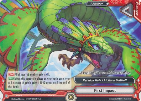 First Impact BT02 072EN Paradox Common PxC Luck Logic Believe Betray BT02 First Impact BT02 072EN Paradox Common PxC Luck Logic Believe Betray BT02