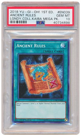 Secret Rare 1st Edition Ancient Rules LCKC-EN039 NM//M YUGIOH