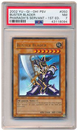 Buster Blader PSV 050 PSA NM 7 Ultra Rare 1st Edition PSV 8094 Pharaoh s Servant PSV 1st Edition Singles Buster Blader PSV 050 PSA NM 7 Ultra Rare 1st Edition PSV 8094 Pharaoh s Servant PSV 1st Edition Singles