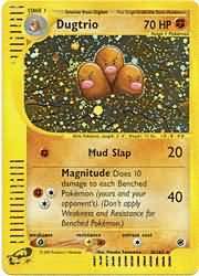 Dugtrio 10 165 Holo Rare Expedition Singles Dugtrio 10 165 Holo Rare Expedition Singles