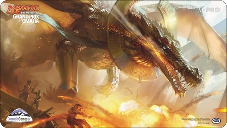 Ultra Pro MTG Grand Prix Omaha 2017 Glorybringer Playmat Magic The Gathering Playmats Ultra Pro MTG Grand Prix Omaha 2017 Glorybringer Playmat Magic The Gathering Playmats