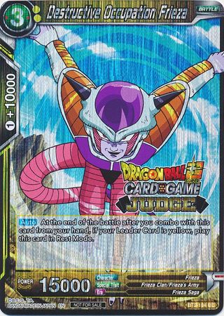 Destructive Occupation Frieza BT2 104 Foil Judge Promo Destructive Occupation Frieza BT2 104 Foil Judge Promo