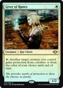 Giver of Runes 013 254 Foil Modern Horizons Foil Singles Giver of Runes 013 254 Foil Modern Horizons Foil Singles
