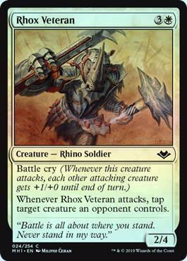 Rhox Veteran 024 254 Foil Modern Horizons Foil Singles Rhox Veteran 024 254 Foil Modern Horizons Foil Singles