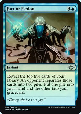 Fact or Fiction 050 254 Foil Modern Horizons Foil Singles Fact or Fiction 050 254 Foil Modern Horizons Foil Singles