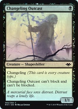 Changeling Outcast 082 254 Foil Modern Horizons Foil Singles Changeling Outcast 082 254 Foil Modern Horizons Foil Singles