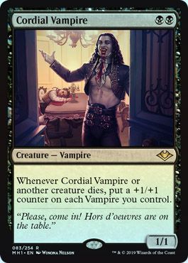Cordial Vampire 083 254 Foil Modern Horizons Foil Singles Cordial Vampire 083 254 Foil Modern Horizons Foil Singles