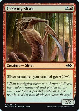 Cleaving Sliver 121 254 Foil Modern Horizons Foil Singles Cleaving Sliver 121 254 Foil Modern Horizons Foil Singles
