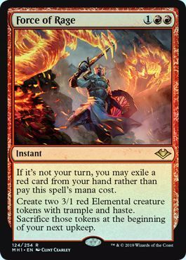 Force of Rage 124 254 Foil Force of Rage 124 254 Foil