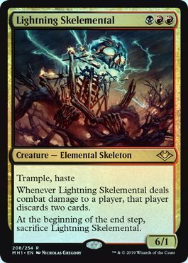 Lightning Skelemental 208 254 Foil Modern Horizons Foil Singles Lightning Skelemental 208 254 Foil Modern Horizons Foil Singles