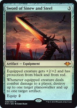 Sword of Sinew and Steel 228 254 Foil Modern Horizons Foil Singles Sword of Sinew and Steel 228 254 Foil Modern Horizons Foil Singles