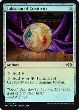 Talisman of Creativity 231 254 Foil Modern Horizons Foil Singles Talisman of Creativity 231 254 Foil Modern Horizons Foil Singles