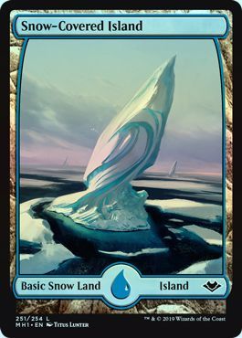 Snow Covered Island 251 254 Foil Modern Horizons Foil Singles Snow Covered Island 251 254 Foil Modern Horizons Foil Singles